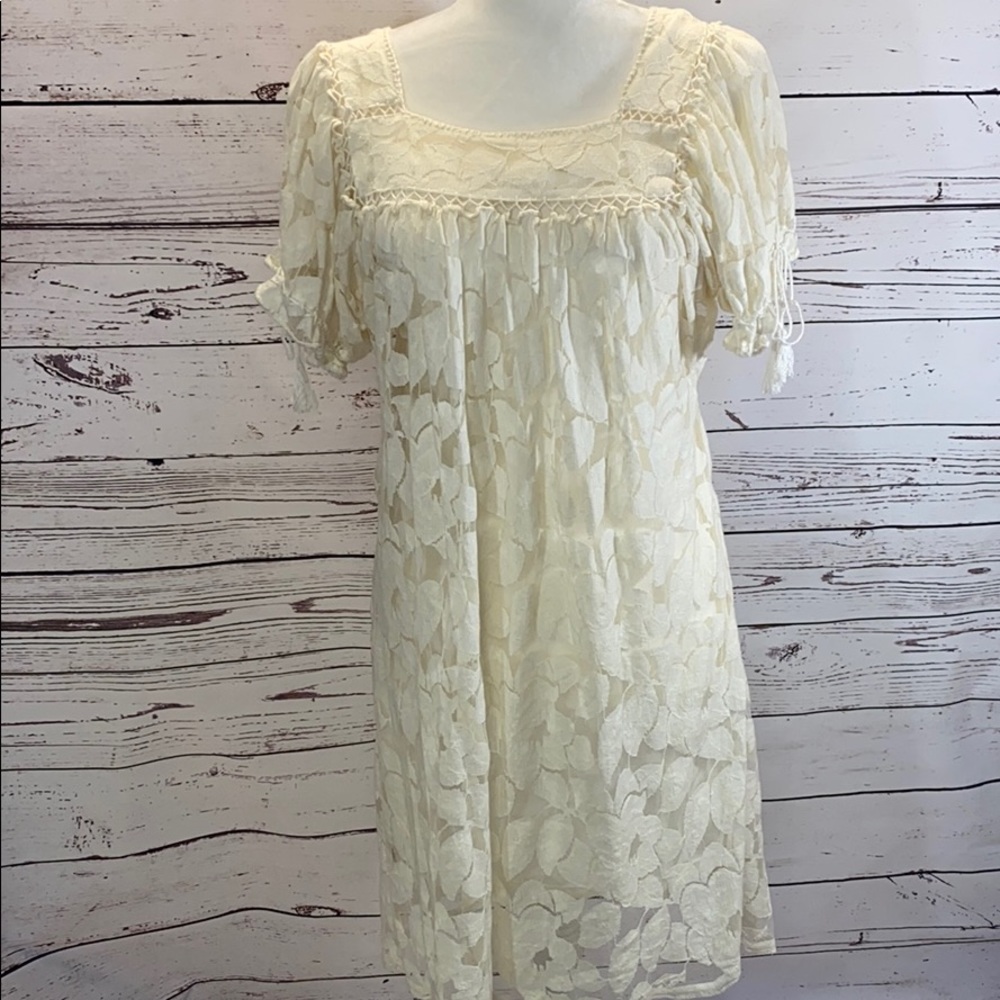 Ivory lace dress by Truly